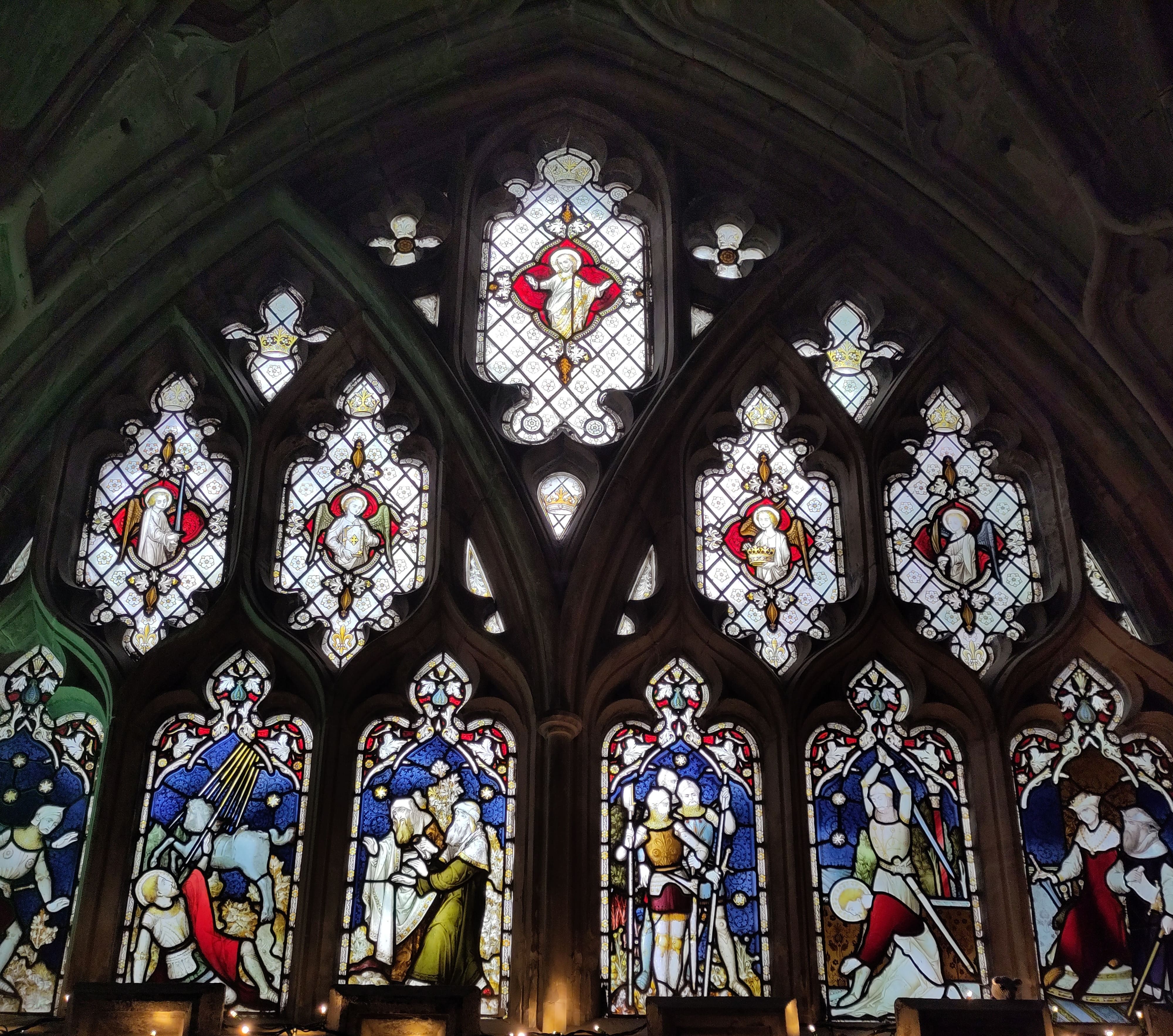 An image of a stained glass window.